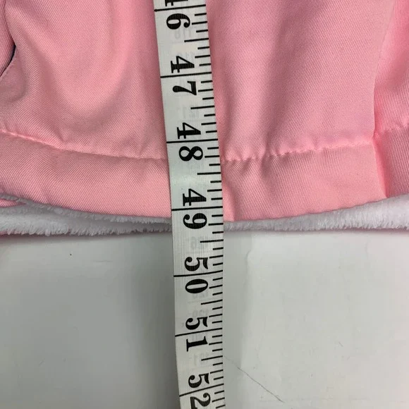 Truly Beauty Pink Hooded Robe Spa Bathrobe Plush‎ Lined Cozy Lounge One Size - Picture 14 of 14